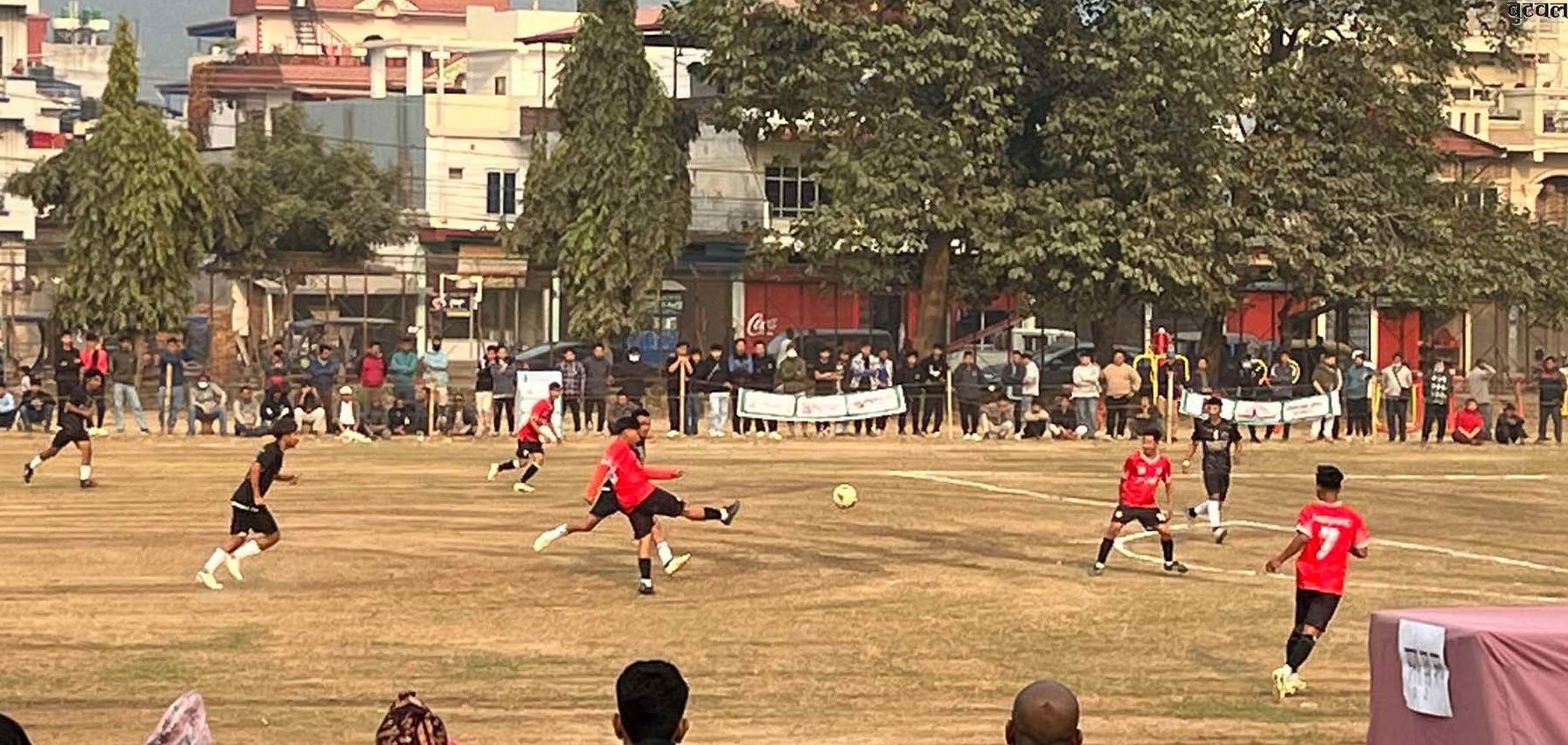 प्रथम लखन कप नकआउट फुटबल : आयोजक लखन विजयी